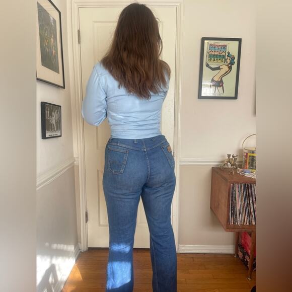 70s Vintage Levi’s Orange Tab Baby Blue Denim Jacket - Picture 4 of 11